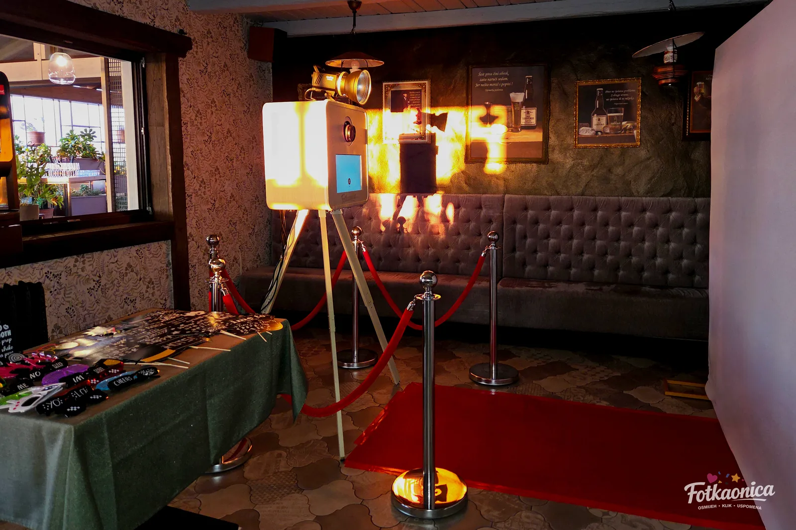 Photo Booth u zatvorenom prostoru, proslava